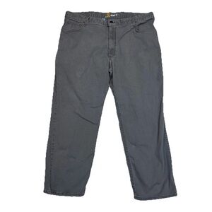 Carhartt Gray Relaxed Fit Work Pants 42x30 Utility Carpenter Pocket